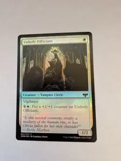 Unholy Officiant Innistrad: Crimson Vow Foil MTG - Image 1