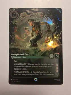Disney Lorcana Enchanted Milo Thatch Getting His Hands Dirty 230/204 - Image 1