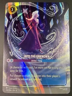 Disney Lorcana | Into the Unknown (Enchanted) | 213/204 | Reign of Jafar | NM - Image 1