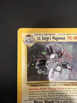 Lt. Surge's Magneton 8/132 Gym Heroes Holo Rare Pokemon Card - Image 3