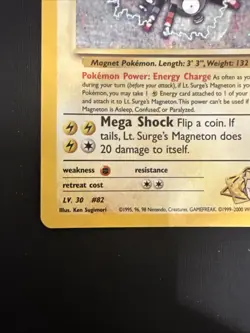 Lt. Surge's Magneton 8/132 Gym Heroes Holo Rare Pokemon Card - Image 5