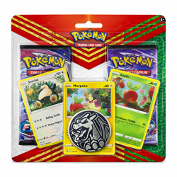 Pokemon TCG: Snorlax, Morpeko & Applin Cards with 2 Booster Packs & Coin Groudon - Image 1