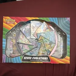 Pokemon TCG Eevee Evolutions Premium Collection Kit Box English 6 Cards - Image 1