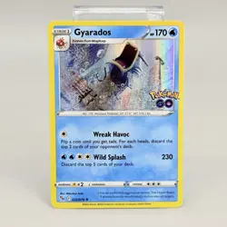 Gyarados Pokemon GO #022/078 Holo Rare 2022 Pokemon TCG Card NM - Image 1