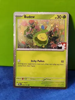 Budew Pokemon Prize Pack Series 7 Promo Pokemon Card Stamped - Image 1