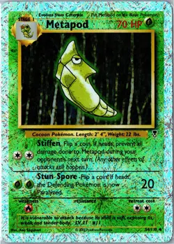 Pokemon Card - Metapod 54/110 Reverse Holo Legendary Collection 2002 WOTC - Image 1