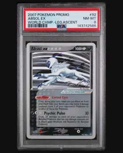 2007 Pokemon Card Absol ex 92/108 PSA 8 NM-MT World Champion Promo NEW CERT - Image 1