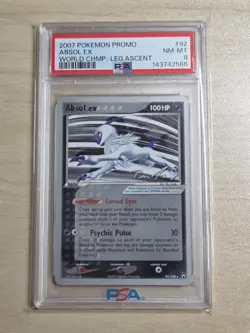 2007 Pokemon Card Absol ex 92/108 PSA 8 NM-MT World Champion Promo NEW CERT - Image 4