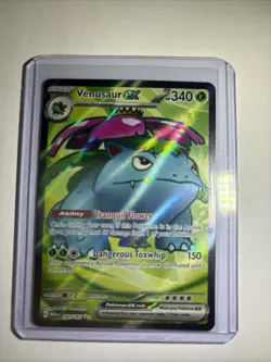 Pokemon TCG Venusaur EX Scarlet & Violet Holo Ultra Rare Card 182/165 - Image 1