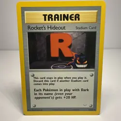Pokemon Rocket's Hideout Trainer Card Neo Revelation 63/64 Uncommon WOTC 2000 - Image 1