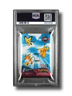 Pokemon 2004 Topps Advanced Action Card Lenticular Pikachu Raichu Pichu PSA 9✨ - Image 3