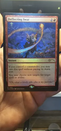 Deflecting Swat (Rainbow Foil) Secret Lair Drop Foil Lightly Played MTG SLD - Image 3
