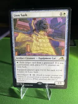 MTG Magic the Gathering Lion Sash (26/608) Kamigawa Neon Dynasty NM - Image 3
