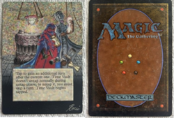 1x Time Vault Painted Altered Heavy Play, English 2nd Edition Unlimited MTG Magi - Image 1