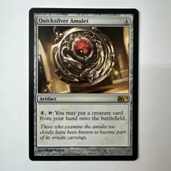 MTG Quicksilver Amulet Magic 2012 Regular Rare Good Condition!! - Image 1