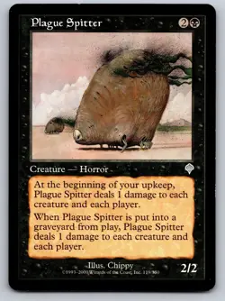 Plague Spitter 119 Uncommon Invasion Magic: The Gathering Moderately Played - Image 1