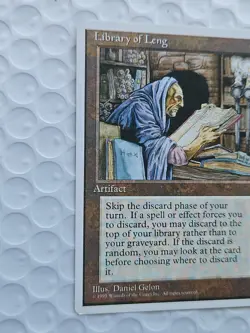 Library of Leng, 4th Edition, Magic the Gathering, MTG - Image 3