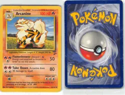 Arcanine 33/130 Uncommon Base Set 2 Pokemon MP Sugimori - Image 3