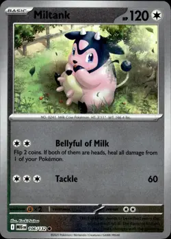 MILTANK 106/132 COMMON MEGA EVOLUTION POKEMON REVERSE HOLO NM - Image 1
