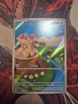 Audino 151/086 Illustration Rare Holo SV: Black Bolt Pokemon TCG English LP/MP - Image 1