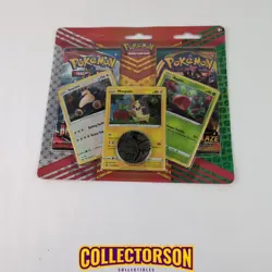 MORPEKO SNORLAX APPLIN Pokemon Promo 2 Pack Blister with coin SEALED - Image 1