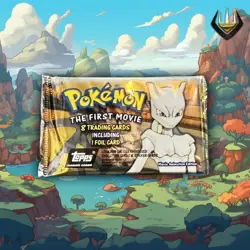 Topps Pokemon First Movie Booster Pack [Black Logo] - Image 1