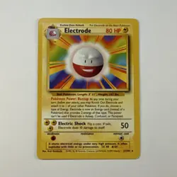 Pokemon Electrode 21/102 Base Set Rare Unlimited Regular 1999 80 HP English - Image 1
