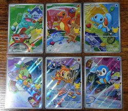 Pokemon First Partner Illustration Collection Series 1 Kanto Gen 1 Starters Set - Image 1