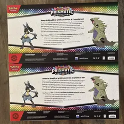Pokemon Lucario Tyranitar Premium Collection Prismatic Sam’s Club 2x Lot Bundle - Image 2