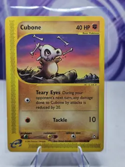 Cubone 72/147 Non Holo Aquapolis 2002 Pokemon TCG LP - Image 1