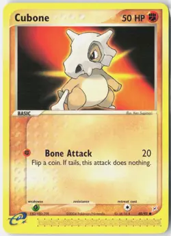 Cubone 40/95 Common Team Magma vs Team Aqua Pokemon Near Mint - Image 1