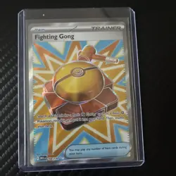 Fighting Gong Ultra Rare Full Art Trainer Holo 168/132 Pokemon TCG - Image 1