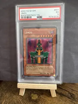 2003 Yu-Gi-Oh! Jinzo - Secret Rare - BPT-011 PSA 5 - Image 1