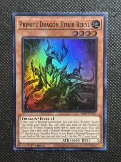 YuGiOh! - Primite Dragon Ether Beryl RA05-EN033 Super Rare 1st Edition Near Mint - Image 1