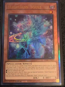 Magicians' Souls 1st Edition Prismatic Ultimate Rare RA02-EN014 Yu-Gi-Oh! - Image 1