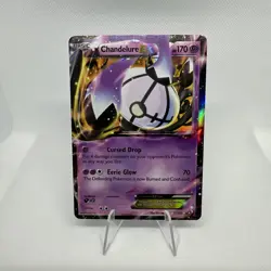 Chandelure EX 77/113 Legendary Treasures Holo Pokemon - Image 1