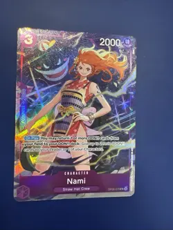 One Piece TCG Nami OP09-070 NM Gengar Nami Full Art Foil Holo Rare - Image 1