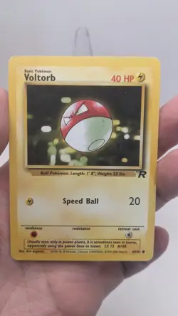 Vintage Pokemon TCG WOTC #69/82 Voltorb Unlinited Edition Team Rocket - LP - Image 4