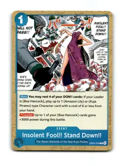 Insolent Fool!! Stand Down!! EB03-029 Heroines Edition One Piece NM/M ~21209 - Image 1