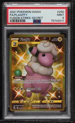 Secret - Flaaffy Pokemon Sword & Shield Fusion Strike PSA 9 MINT - Image 1