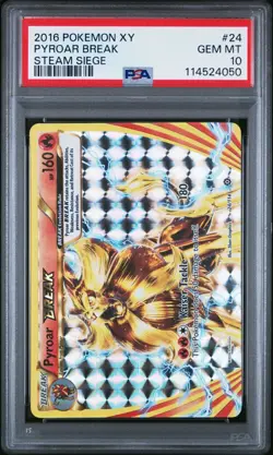 PSA 10 PYROAR BREAK 24 XY STEAM SEIGE POKEMON GEM MINT - Image 1