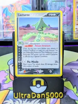 2007 Pokemon Prerelease Ex Power Keepers Cacturne Card 27/108 - Image 1