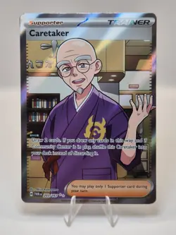 Caretaker - 203/167 - Twilight Masquerade Full Art Ultra Rare Pokemon Card NM - Image 1