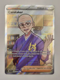 Caretaker - 203/167 - Twilight Masquerade Full Art Ultra Rare Pokemon Card NM - Image 4