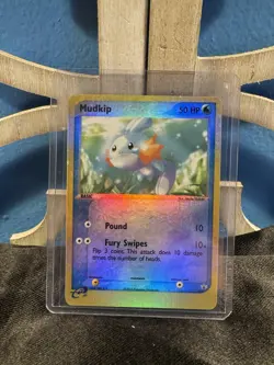 Pokemon Card Mudkip Nintendo Black Star Promo 010 Reverse Holo Near Mint - Image 1