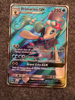 Primarina GX SM39 Sun & Moon Full Art Ultra Rare Holo Promo Pokemon Card - MP - Image 1