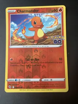 Pokemon Go Charmander Reverse Holo Card 8/78 NM Condition - Image 1