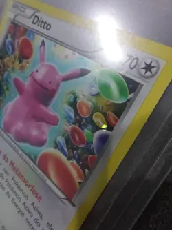 Ditto XY40 XY PROMO Holo Rare Cosmos Pokemon Card Portuguese NM with Swirl - Image 4