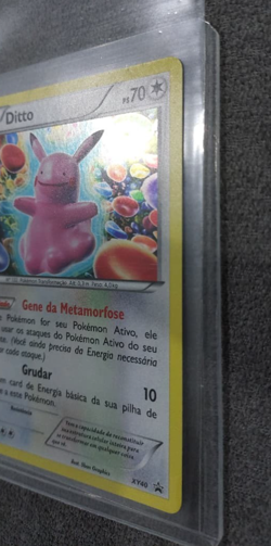 Ditto XY40 XY PROMO Holo Rare Cosmos Pokemon Card Portuguese NM with Swirl - Image 5
