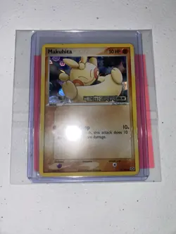 Pokemon TCG Makuhita 54/106 Stamped Ex Emerald 2005 NM/LP Holo Card - Image 1